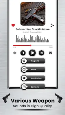 Weapons & Gun Sound Ringtones android App screenshot 1