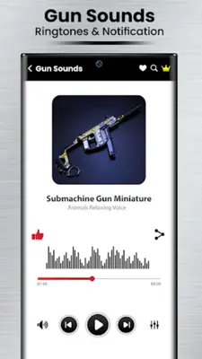 Weapons & Gun Sound Ringtones android App screenshot 3