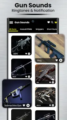 Weapons & Gun Sound Ringtones android App screenshot 4